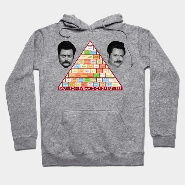 Swanson Pyramid Of Greatness Hoodie by DoctorTees